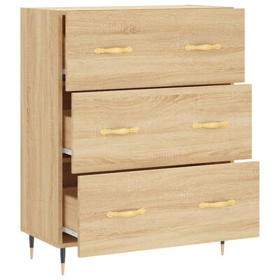 vidaXL Buffet chêne sonoma 69,5x34x90 cm bois d'ingénierie