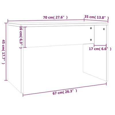 vidaXL Ensemble de coiffeuse Blanc brillant 74,5x40x141 cm