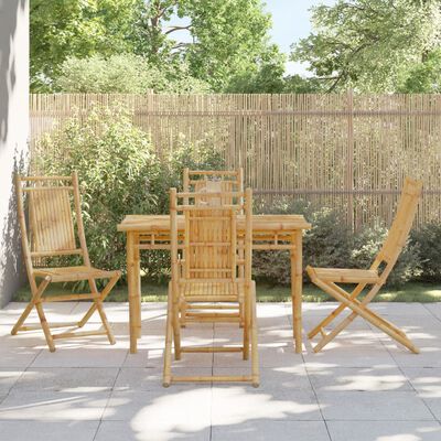 vidaXL Chaises pliables de jardin lot de 4 46x66x99 cm bambou