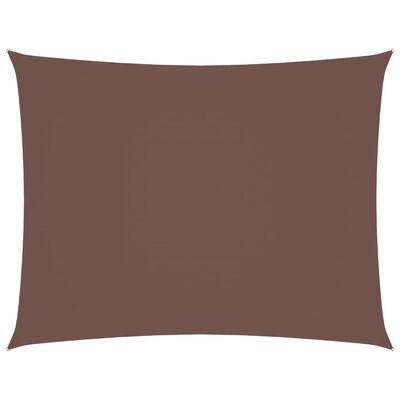 vidaXL Voile de parasol tissu oxford rectangulaire 5x6 m marron