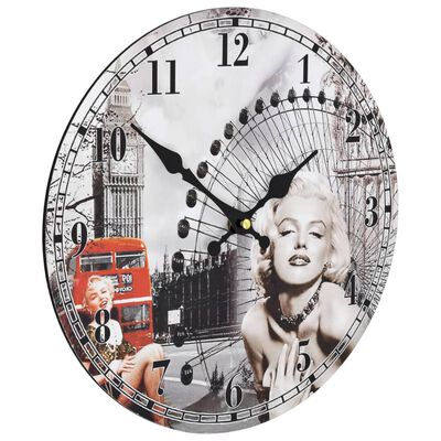 vidaXL Horloge murale vintage 30 cm