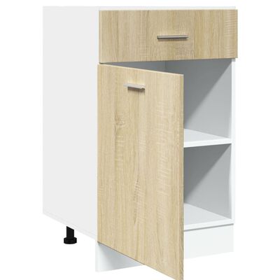 vidaXL Armoire de plancher tiroir Chêne sonoma Bois d'ingénierie