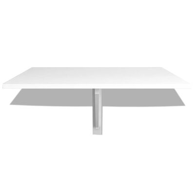 vidaXL Table murale rabattable Blanc 100x60 cm