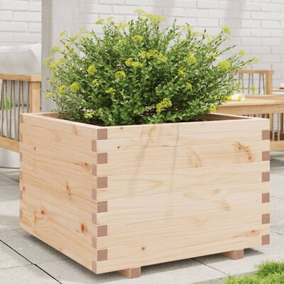 vidaXL Jardinière 70x70x49,5 cm bois de pin massif