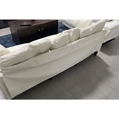 vidaXL Canapé à 2 places B-Stock crème 120 cm similicuir