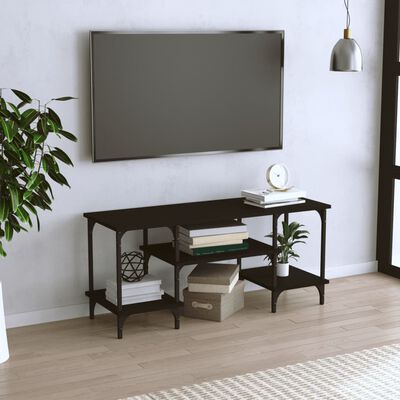 vidaXL Meuble TV noir 102x35x45,5 cm bois d'ingénierie