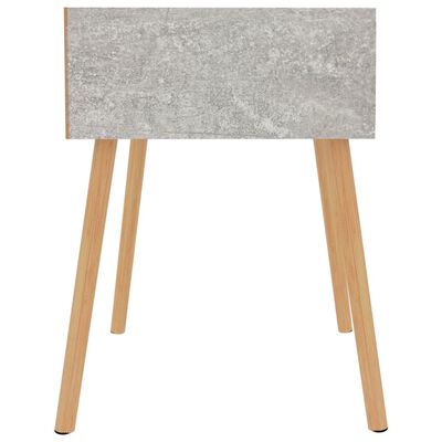 vidaXL Tables de chevet 2 pcs Gris béton 40x40x56 cm Bois d'ingénierie