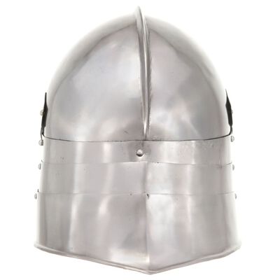 vidaXL Casque de chevalier médiéval antique pour GN Argenté Acier