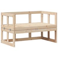 vidaXL Canapé de jardin extensible bois massif de pin