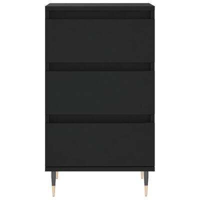 vidaXL Buffet noir 40x35x70 cm bois d’ingénierie