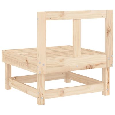 vidaXL Canapés centraux de jardin 2 pcs bois de pin massif