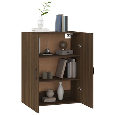 vidaXL Armoire suspendue Chêne marron 69,5x34x90 cm Bois d'ingénierie