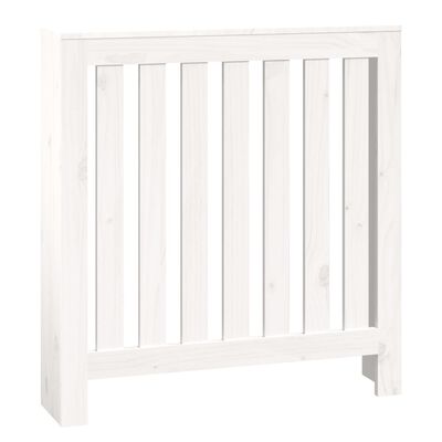 vidaXL Cache-radiateur Blanc 79,5x19x84 cm Bois massif de pin