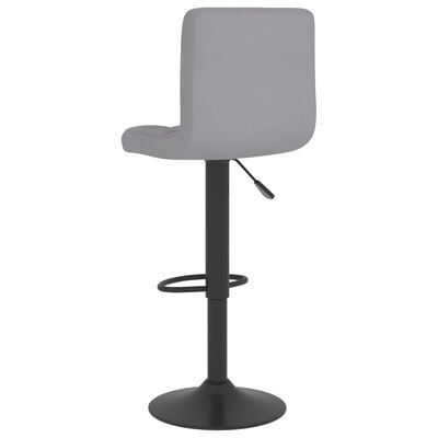 vidaXL Tabouret de bar Gris clair Tissu