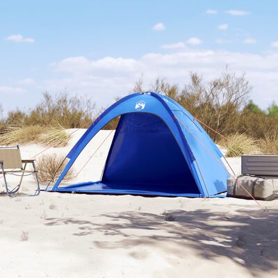 vidaXL Tente de plage bleu azuré imperméable