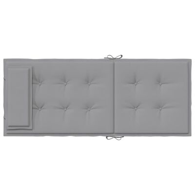 vidaXL Coussins de chaise à dossier haut lot de 6 gris tissu oxford