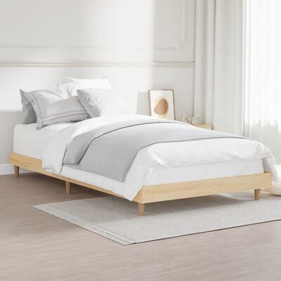 vidaXL Cadre de lit sans matelas chêne sonoma 90x200 cm