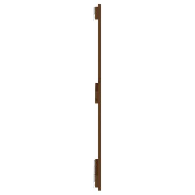 vidaXL Tête de lit murale Marron miel 140x3x90 cm Bois massif de pin