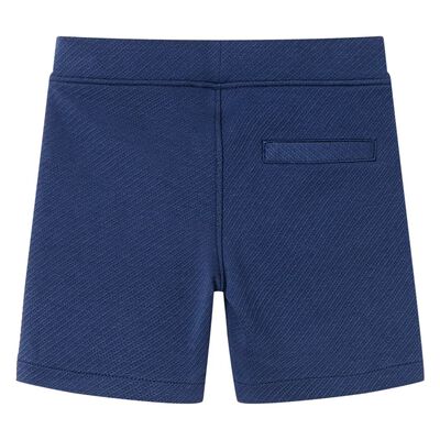 Short pour enfants avec cordon de serrage bleu foncé 92