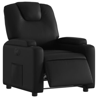 vidaXL Fauteuil inclinable électrique Noir Similicuir