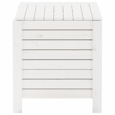 vidaXL Boîte de rangement avec couvercle RANA blanc bois massif de pin