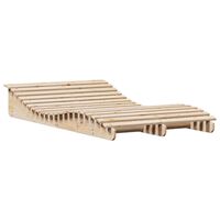 vidaXL Chaise longue 205x110x31,5 cm bois massif de pin