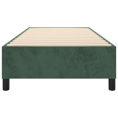 vidaXL Cadre de lit Vert foncé 80x200 cm Velours