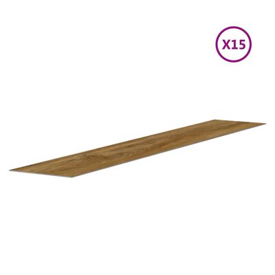 vidaXL Panneaux muraux Aspect bois Marron PVC 2,06 m²