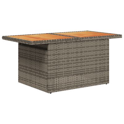 vidaXL Salon de jardin 6 pcs avec coussins gris résine tressée