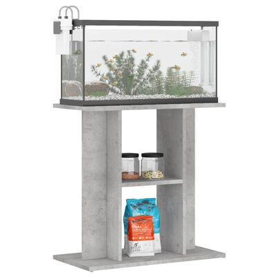 vidaXL Support pour aquarium gris béton 60x30x60 cm bois d'ingénierie