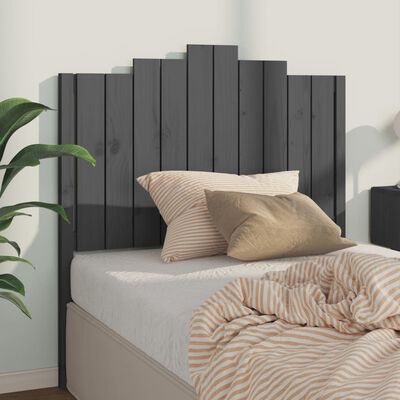 vidaXL Tête de lit Gris 106x4x110 cm Bois massif de pin