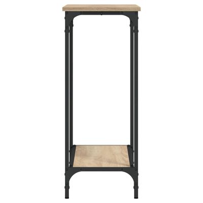 vidaXL Table console chêne sonoma 75x30,5x75 cm bois d'ingénierie