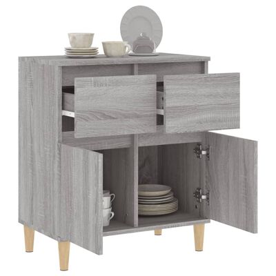 vidaXL Buffet Sonoma gris 60x35x70 cm Bois d'ingénierie