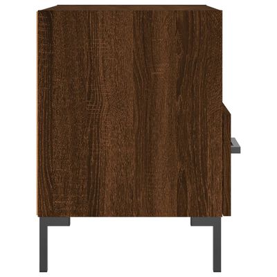 vidaXL Tables de chevet 2 pcs chêne marron 40x35x47,5 cm