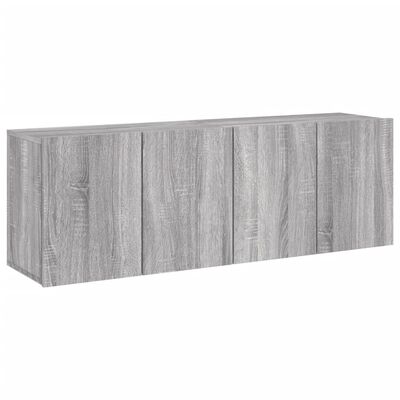 vidaXL Meubles TV muraux 2 pcs sonoma gris 60x30x41 cm