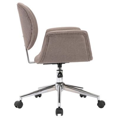 vidaXL Chaises pivotantes à manger lot de 2 taupe tissu