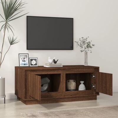 vidaXL Table basse chêne marron 102x50x44 cm bois d'ingénierie