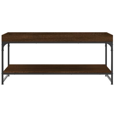 vidaXL Table basse chêne marron 100x49x45 cm bois d'ingénierie