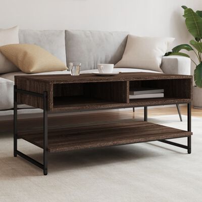 vidaXL Table basse chêne marron 90x50x45 cm bois d'ingénierie