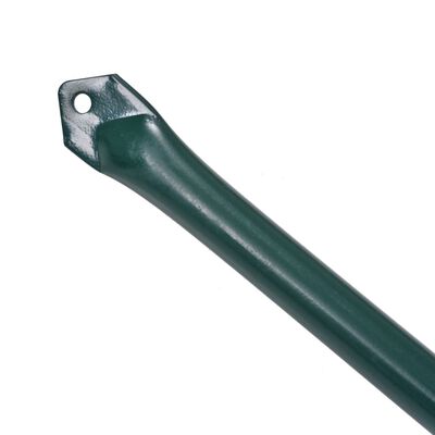 vidaXL Poteau de jardin 10 pcs 1 m Métal Vert