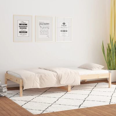 vidaXL Lit de jour sans matelas 90x190 cm bois de pin massif