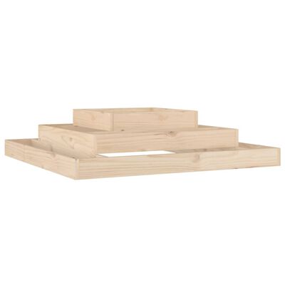 vidaXL Jardinière 110x110x27 cm Bois massif de pin