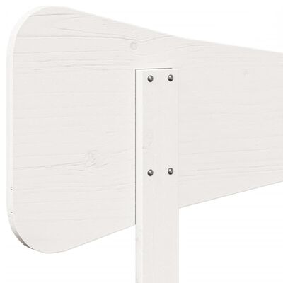 vidaXL Tête de lit blanc 90 cm bois massif de pin