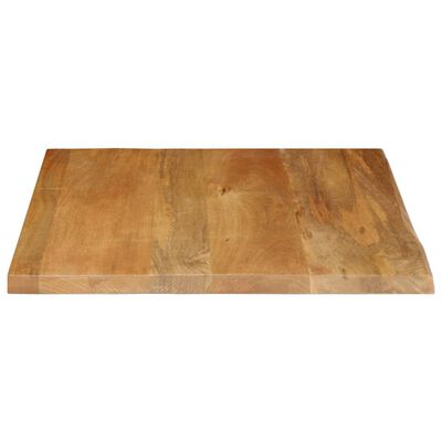 vidaXL Dessus de table à bord vivant 40x40x2,5 cm bois massif manguier