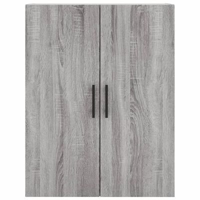 vidaXL Buffet haut Sonoma gris 69,5x34x180 cm Bois d'ingénierie