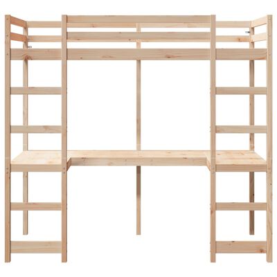 vidaXL Cadre de lit superposé sans matelas 75x190cm bois de pin massif