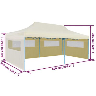 Tonnelle imperméable de jardin-Tente de reception avec 3 cotés-3 x