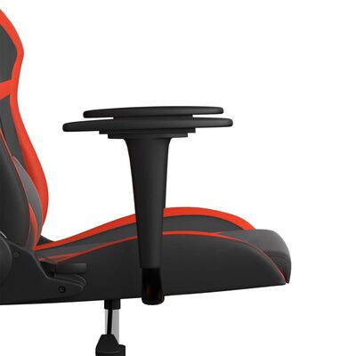 vidaXL Chaise de jeu Noir et rouge Similicuir