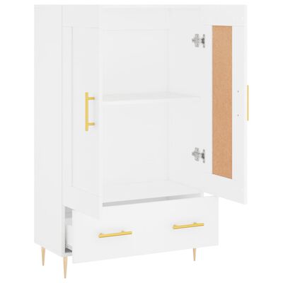 vidaXL Buffet haut blanc 69,5x31x115 cm bois d'ingénierie