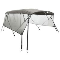 vidaXL Toit bimini à 4 arceaux parois en maille 243x(170-182)x137 cm